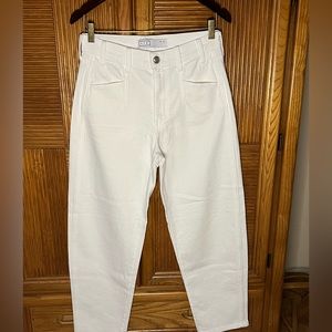 AYR jeans The Beat Barrel Leg Ankle Crop Jean AYR Tofu. W 27